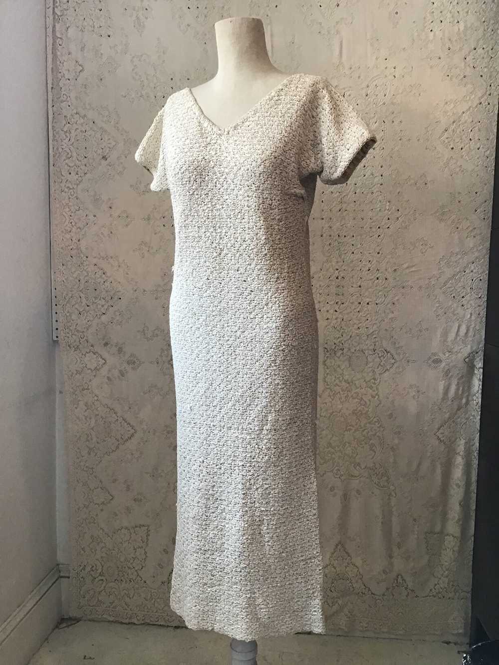 Hand Knit Silk Ribbon Dress - image 1