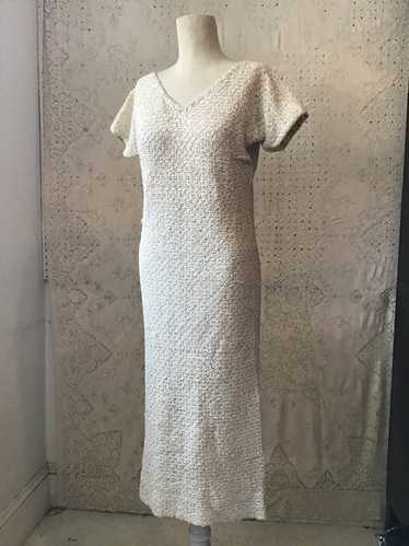 Hand Knit Silk Ribbon Dress