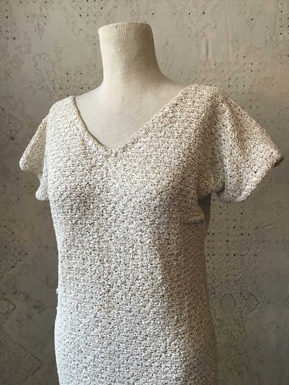 Hand Knit Silk Ribbon Dress - image 2