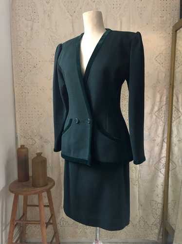 Vintage Wool Jean Louis Scherrer Suit
