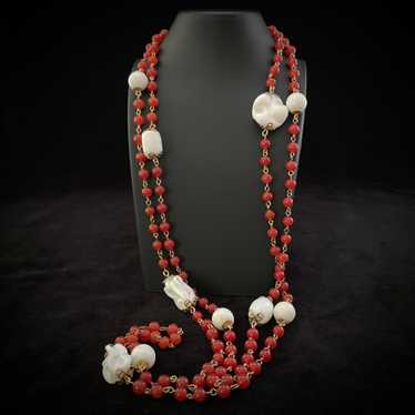 Late 50s/ Early 60s Coro Bead Necklace - image 1