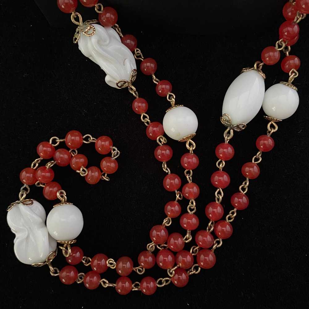 Late 50s/ Early 60s Coro Bead Necklace - image 2