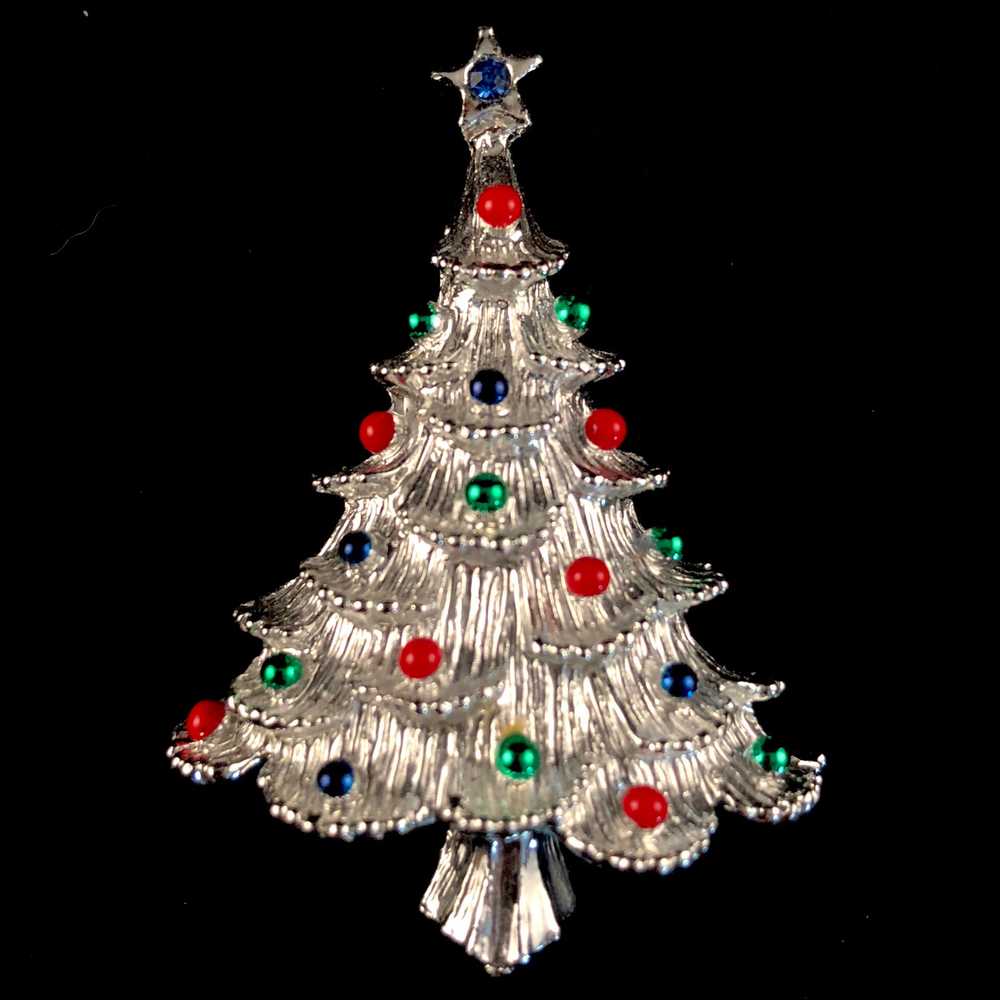 1960s Gerry’s Christmas Tree Brooch - image 1