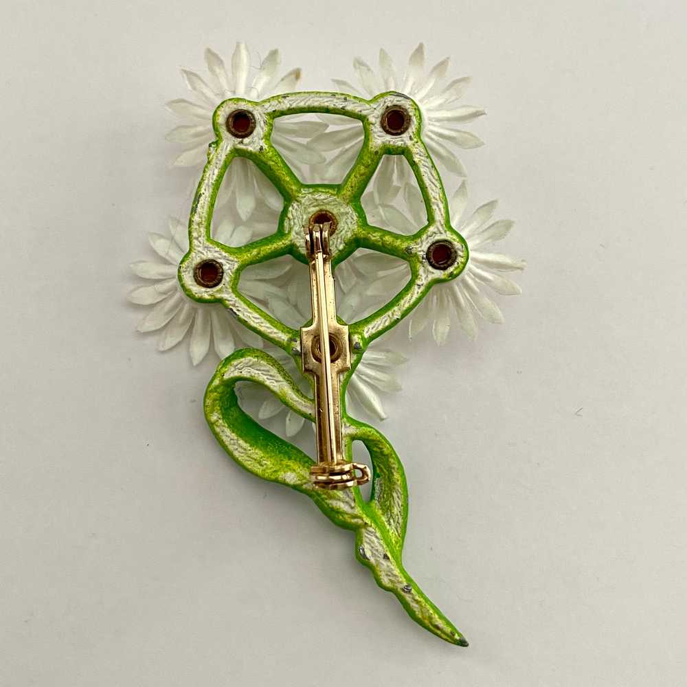 Late 60s/ Early 70s Daisy Brooch - image 2