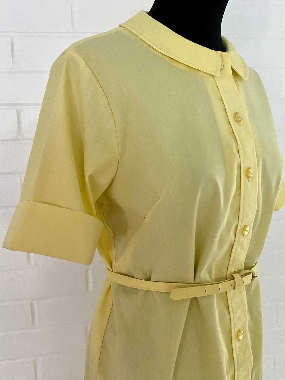 1950s Lady Bird Classic Belted Shirt Dress - image 2