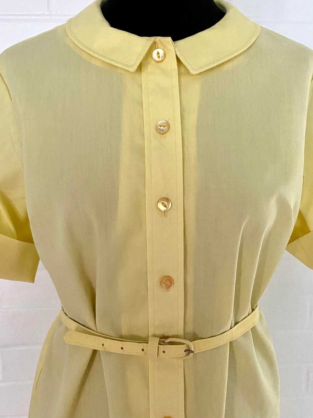 1950s Lady Bird Classic Belted Shirt Dress - image 6