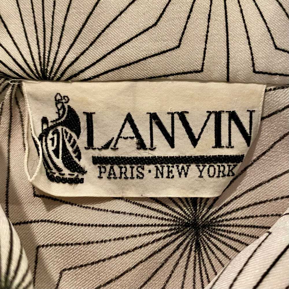 1970s Lanvin Geometric Printed Dress - image 5
