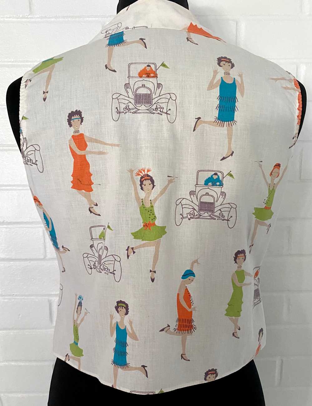 1950s Button Front Sleeveless Blouse - image 6