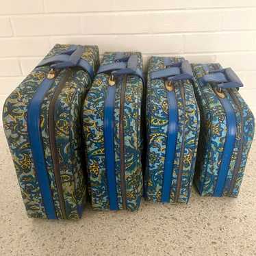 Late 60s/ Early 70s Set of 4 Nesting Suitcases