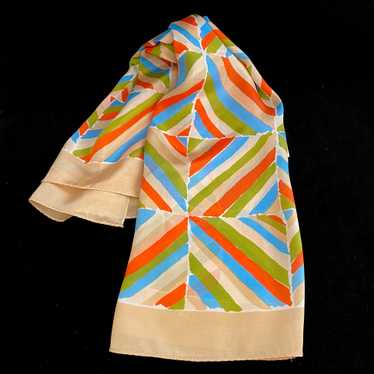 1960s Glentex Silk Scarf - image 1