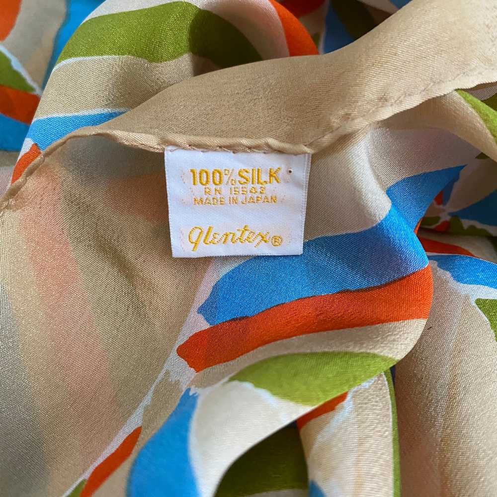 1960s Glentex Silk Scarf - image 2