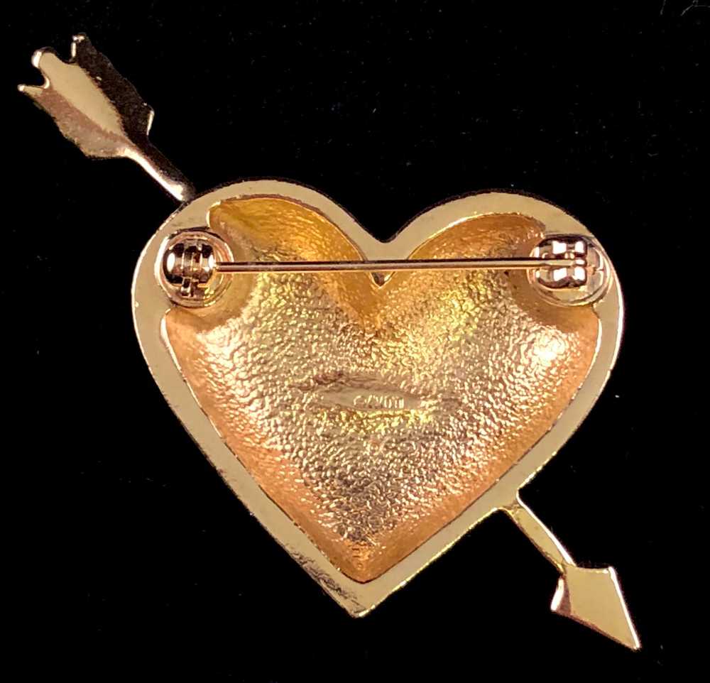 1996 Avon Hearts Afire Brooch - image 2