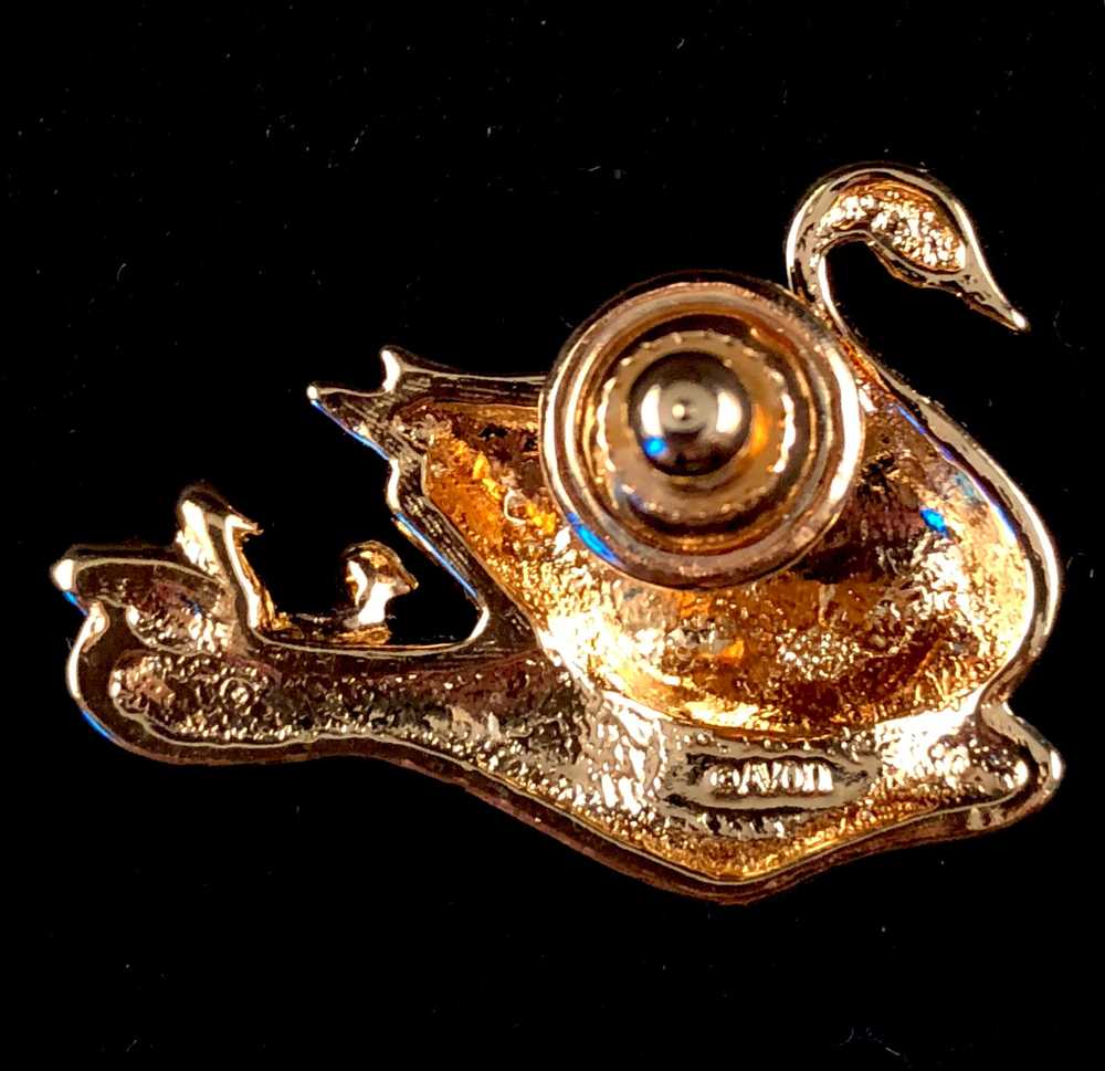 1993 Avon Precious Love Swan Pin - image 2