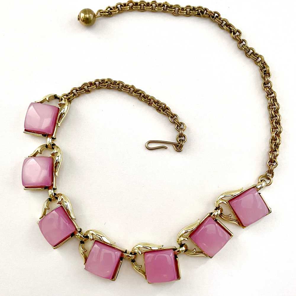 Late 50s/ Early 60 Purple Lucite Necklace - image 2