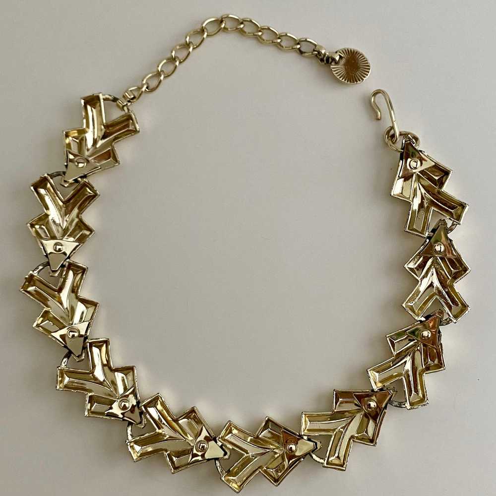 Late 50s/ Early 60s Pale Gold Choker - image 4
