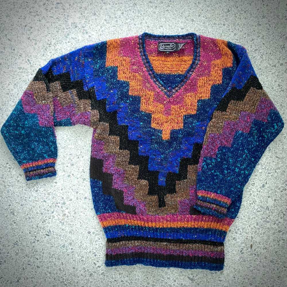 Late 80s/ Early 90s Rochelle, Fashion Knitwear Sw… - image 1