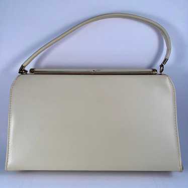 Late 50s/ Early 60s Ivory Handbag - image 1