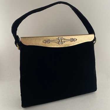 Late 50s/ Early 60s Bobbie Jerome Velvet Handbag - image 1