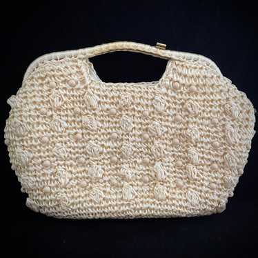 Late 60s/ Early 70s Made In Japan Raffia & Bead B… - image 1