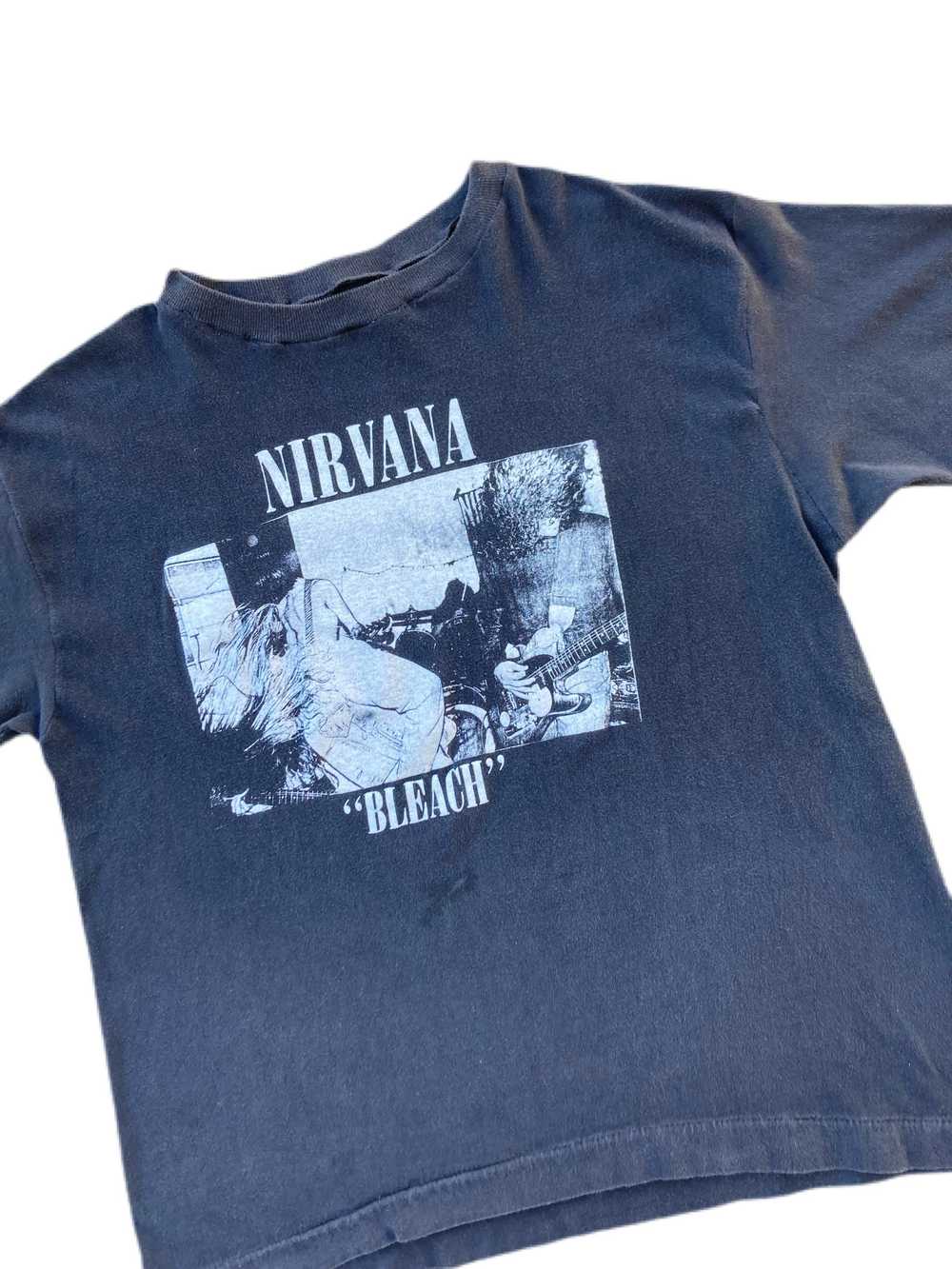 vintage nirvana bleach shirt 90s sub pop kurt cob… - image 3