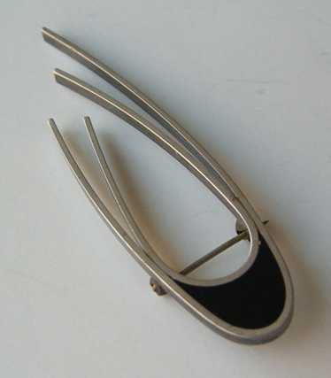 Betty Cooke Vintage Modernist Sterling Deco Brooch