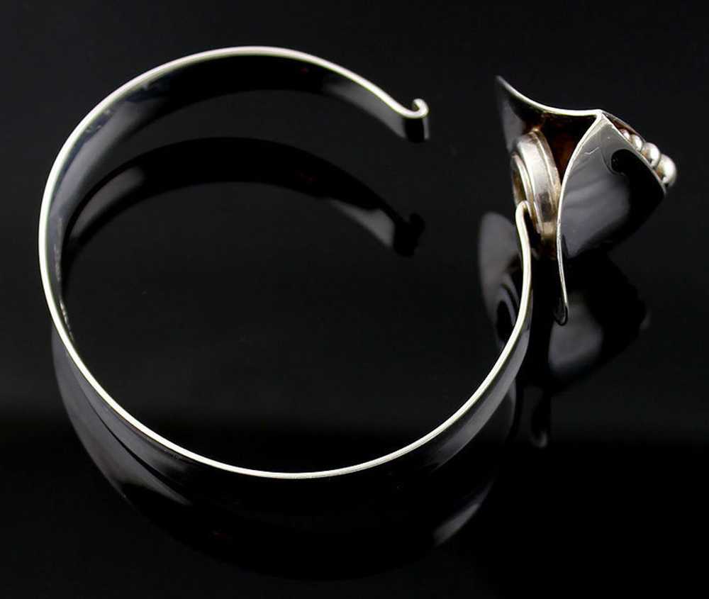 Karl Erik Palmberg Modernist Sterling Bracelet Al… - image 5