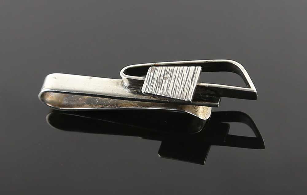 Henry Steig Modernist Sterling Silver Mans Tie Ba… - image 1