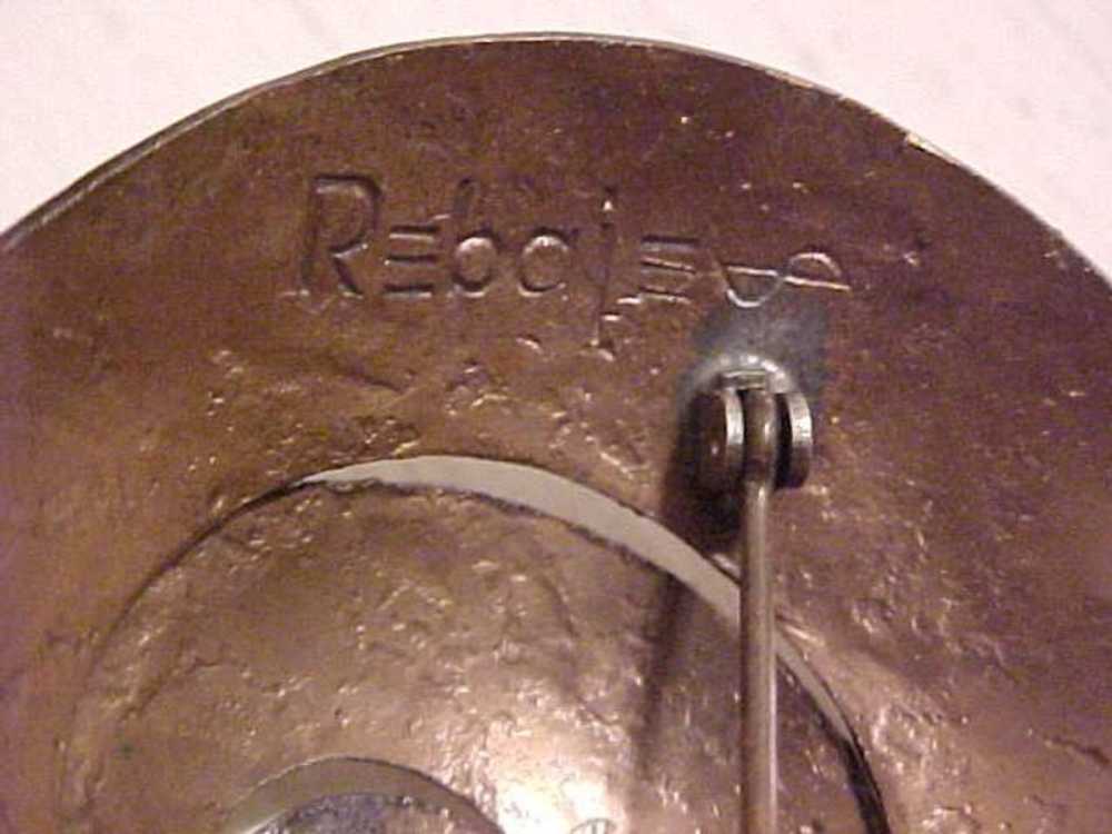 Rebajes Modernist Copper Deco Ram Head Brooch - image 4
