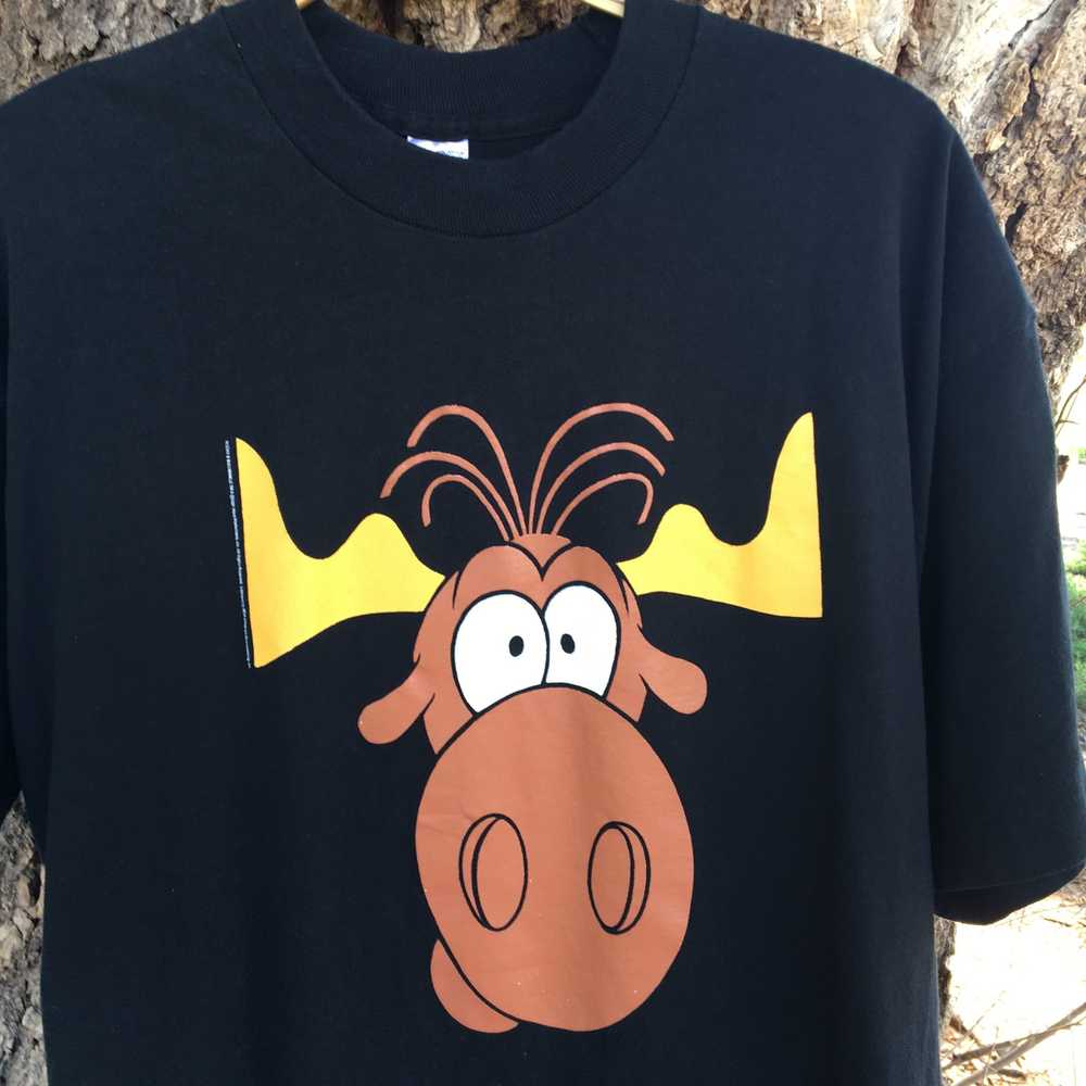 Vintage Rocky and Bullwinkle Shirt Taco Bell Promo - image 2
