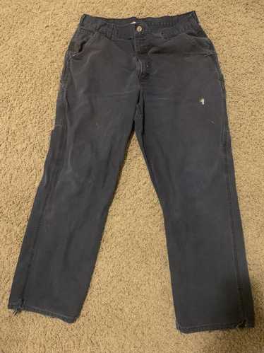 Vintage Mens Carhartt Pants , Dark Blue Cargo Pants 38x34, Dark