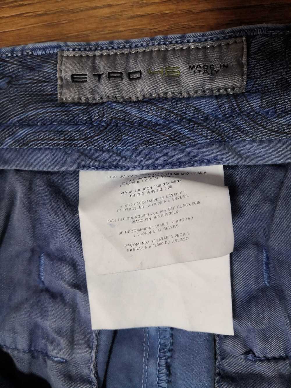 Etro × Italian Designers Casual pants chinos cott… - image 4