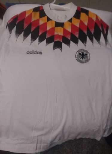 Vintage 90s White Adidas Germany 1998/99 Training T-Shirt - Large Cotton–  Domno Vintage
