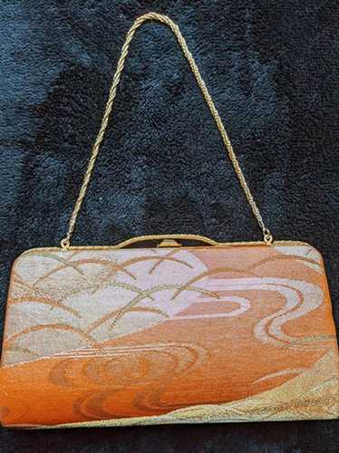 Golden Orange & Gold Kimono Purse