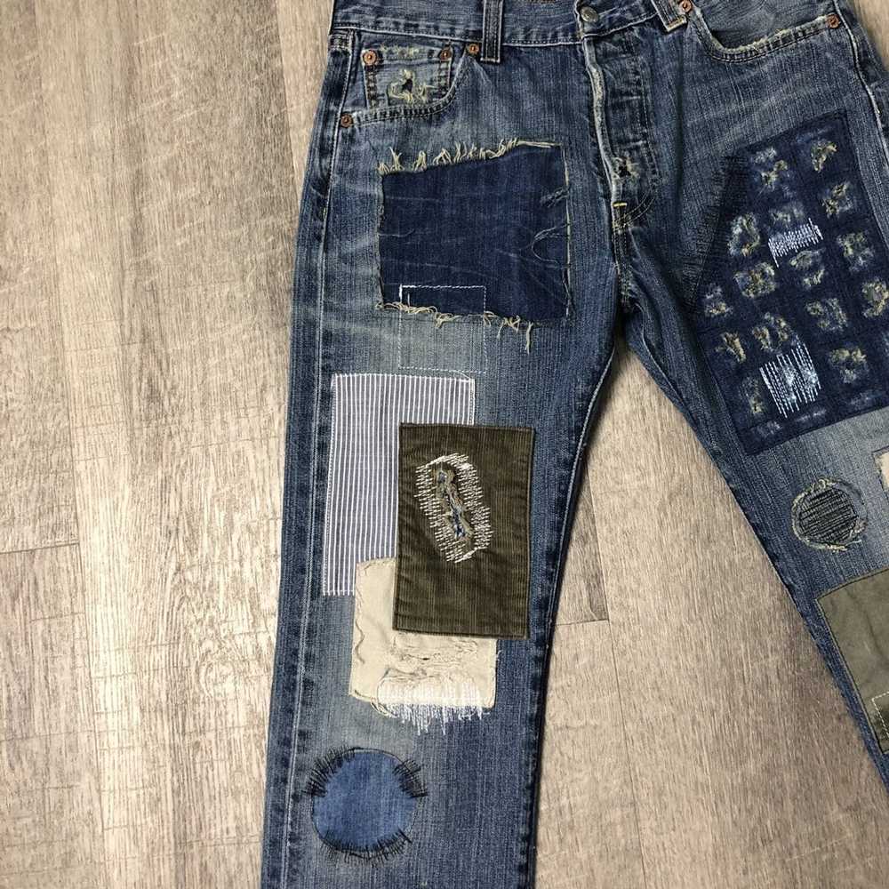 Custom × Levi's Reworked Patchwork Levi’s Jeans W… - image 2