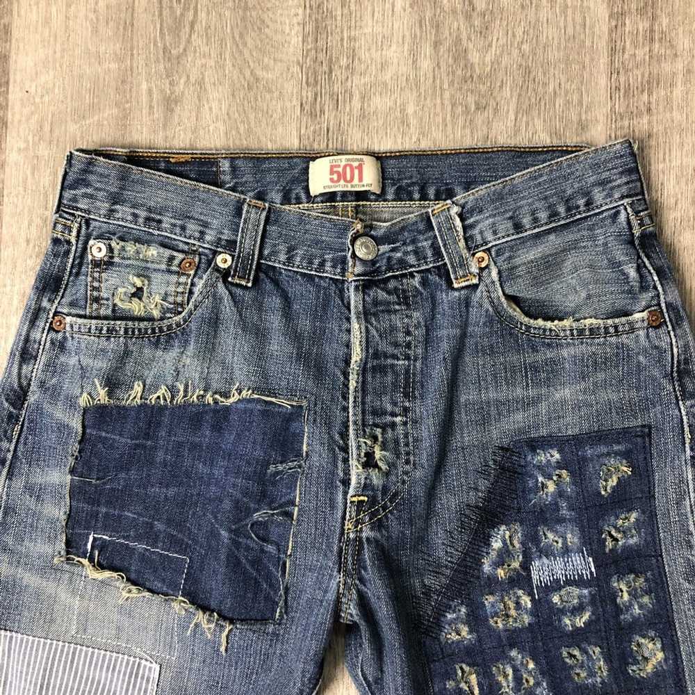 Custom × Levi's Reworked Patchwork Levi’s Jeans W… - image 5