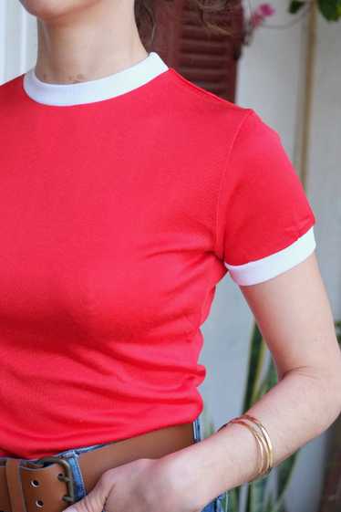 Vintage Red Ringer Tee