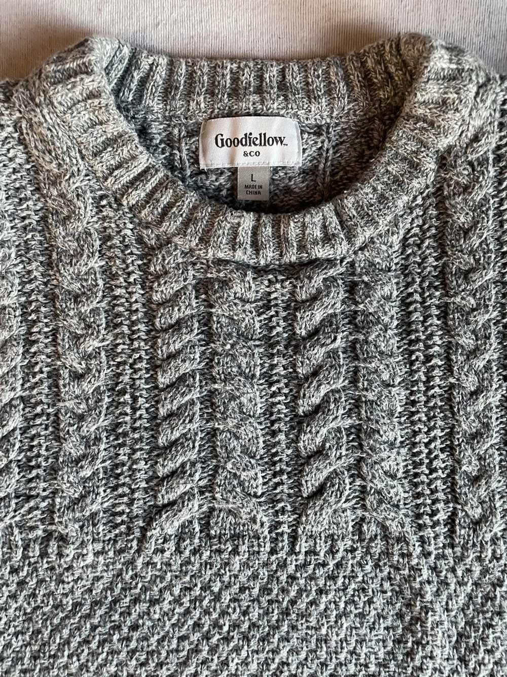 Vintage Vintage cable Knit Sweatshirt - image 1