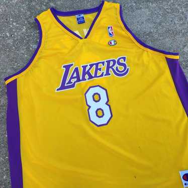 Vintage Champion Kobe Bryant Los Angeles Lakers #8 Black Alternate Jersey  44 L