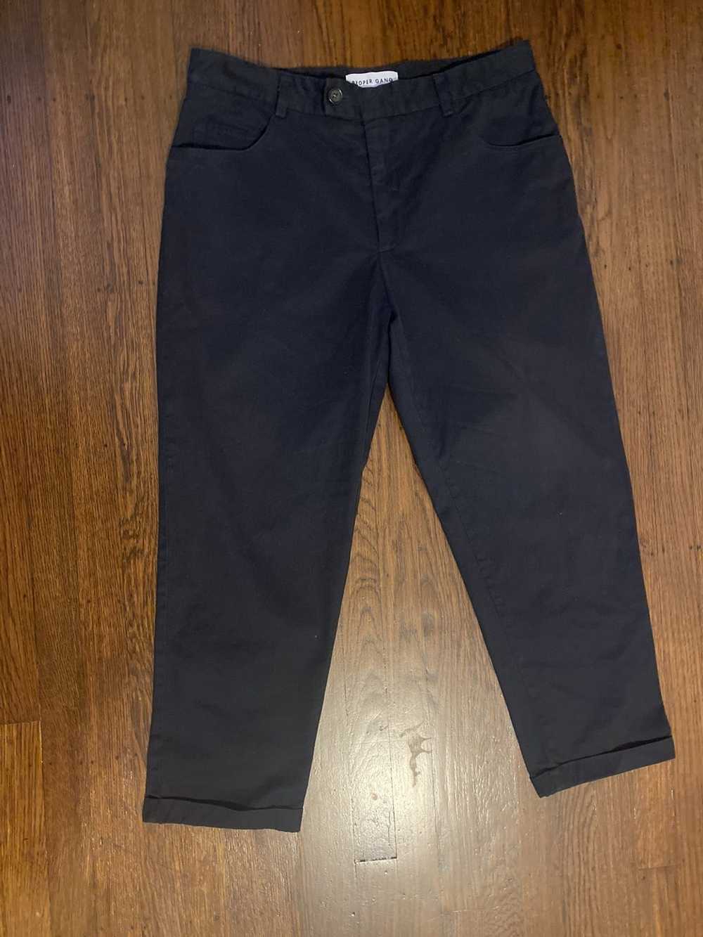 Proper Gang Proper Gang Navy Cropped Chinos sz 34… - image 1