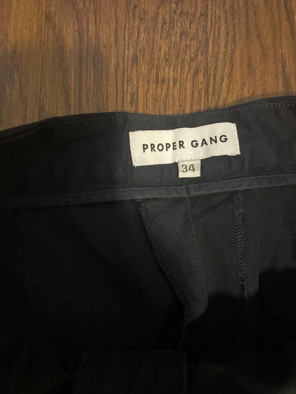 Proper Gang Proper Gang Navy Cropped Chinos sz 34… - image 4