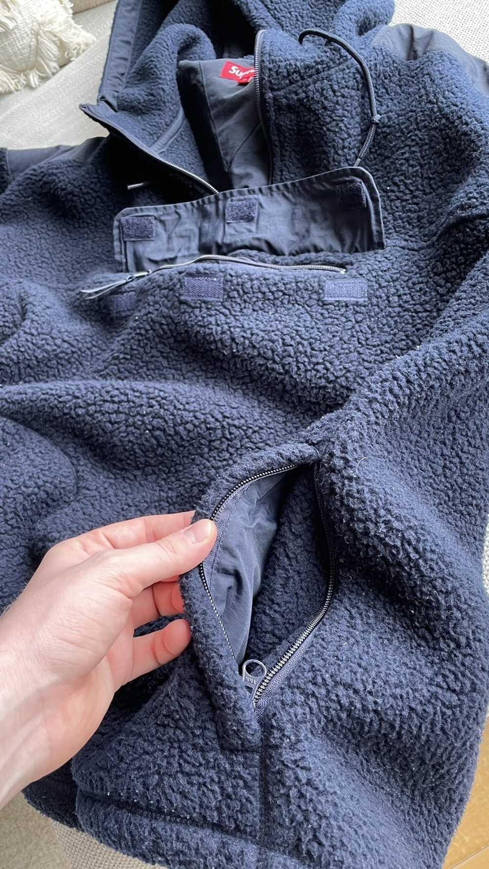 Supreme Half-Zip Warm Up Sweater - Blue Sweaters, Clothing - WSPME27527