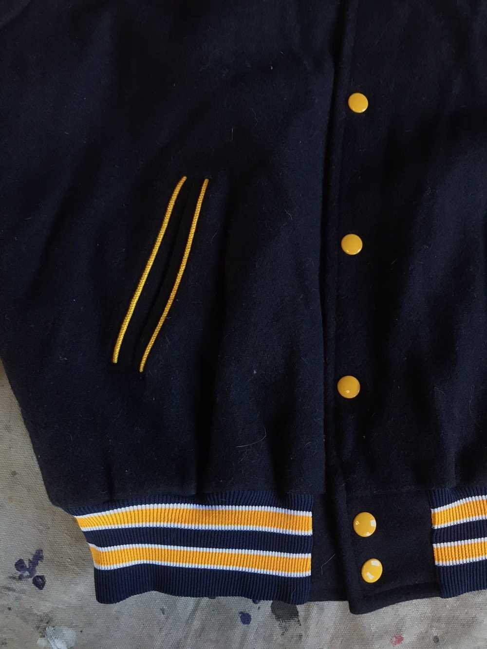 Varsity Jacket × Vintage Vtg Circle Shoulder Made… - image 2