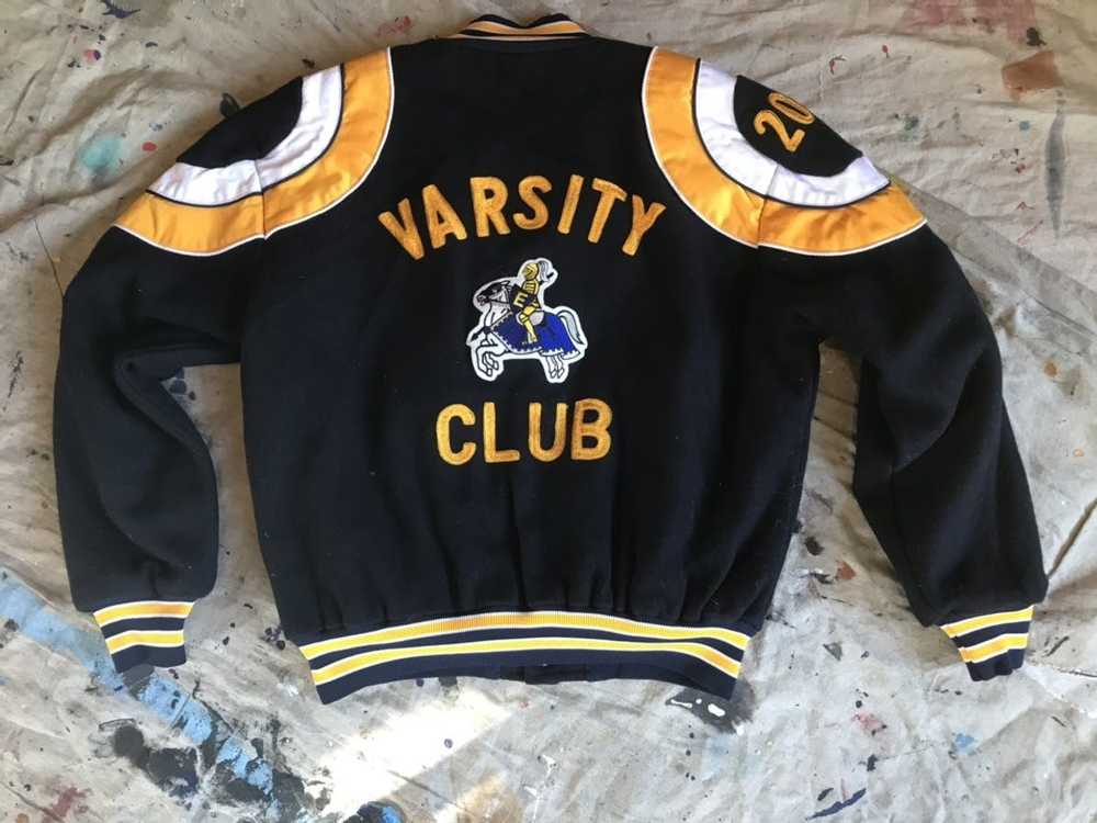 Varsity Jacket × Vintage Vtg Circle Shoulder Made… - image 6