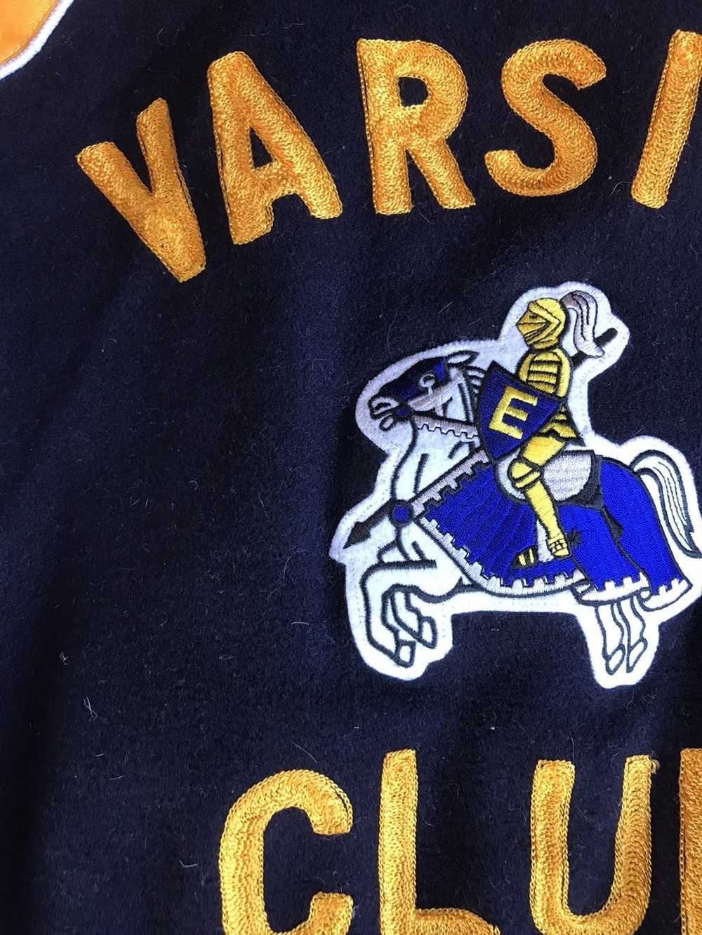 Varsity Jacket × Vintage Vtg Circle Shoulder Made… - image 8