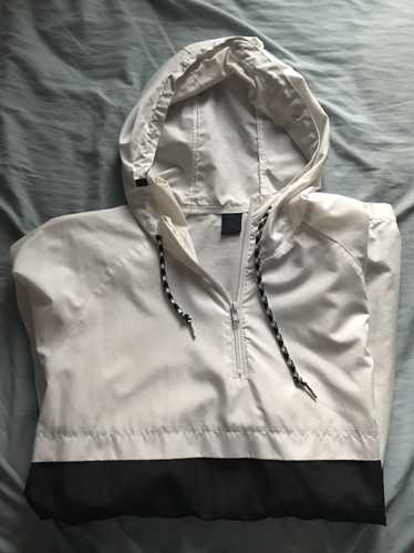 Zine White and Black Windbreaker Quarter Zip