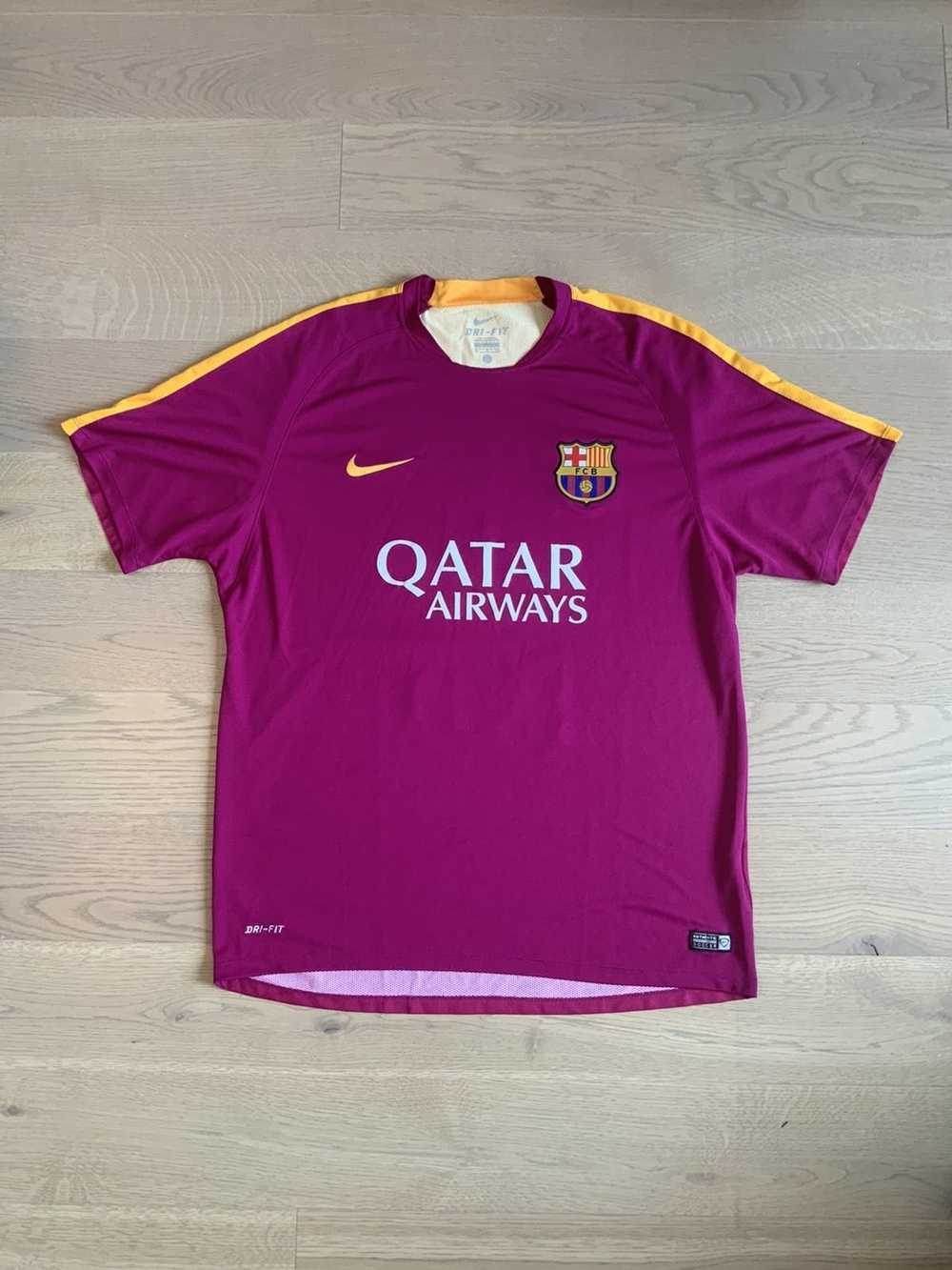 Reebok, Shirts & Tops, Fc Barcelona Messi Jersey Authentic 2415 Third Kit  Orange Nike Youth