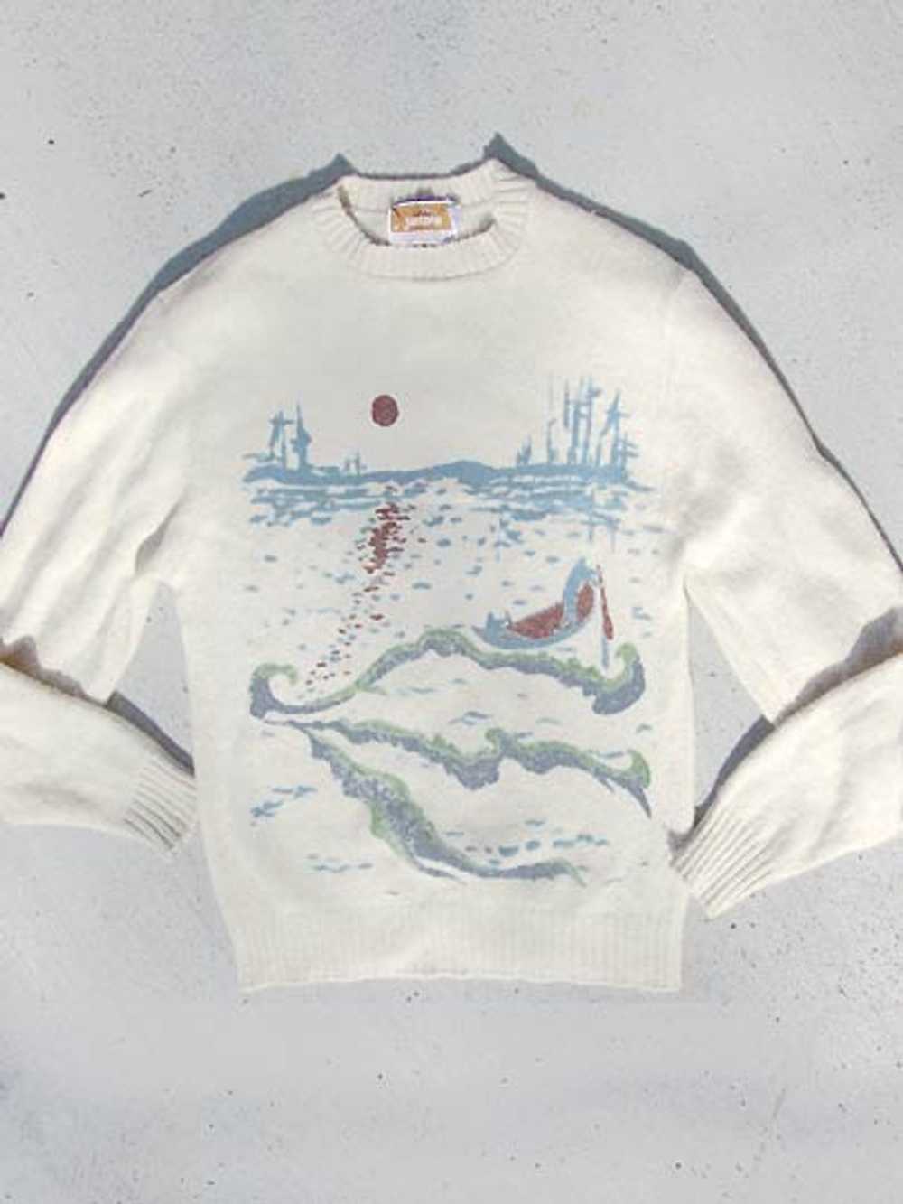 Jantzen nautical motif sweater - image 1