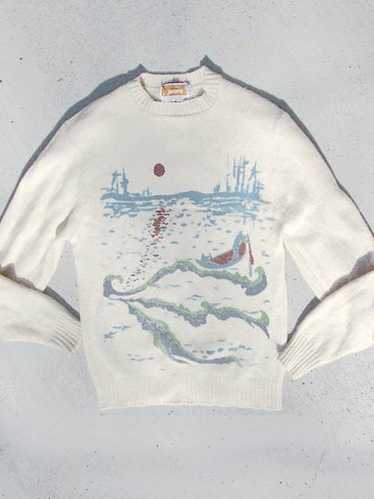 Jantzen nautical motif sweater - image 1