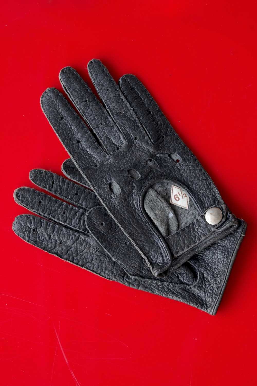 LEATHER Pigskin 70's Driving Gloves - image 2