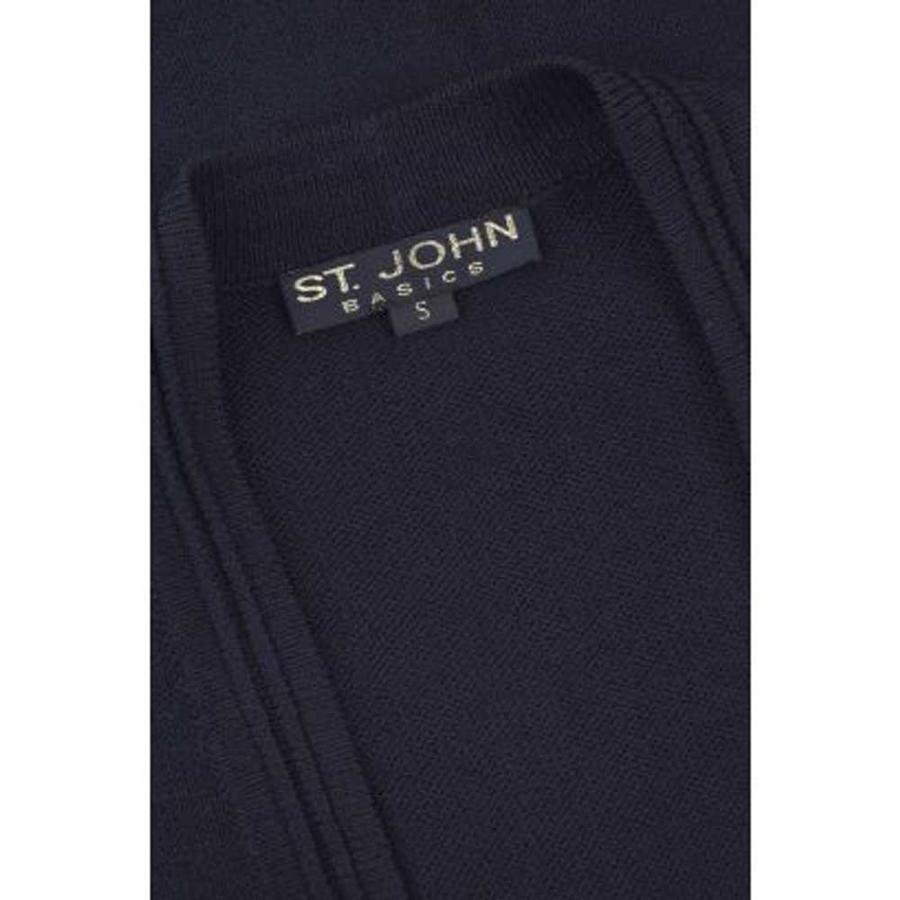 St. John Basics Navy Santana Knit Open Front Card… - image 7